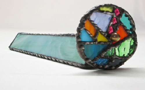 K11 Mint Green Stained Glass Kaleidoscope by Artworks by Linda Carpenter / Daytona Beach Art Works